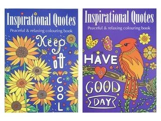 Adult Colouring Book: Inspirational Quotes - Boxful Events