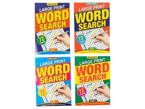 Large Print Word Search Book: A4 size - Boxful Events
