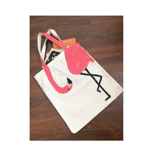 Tote Bag Painting Video Tutorial: step by step video tutorial to paint a flamingo - Boxful Events