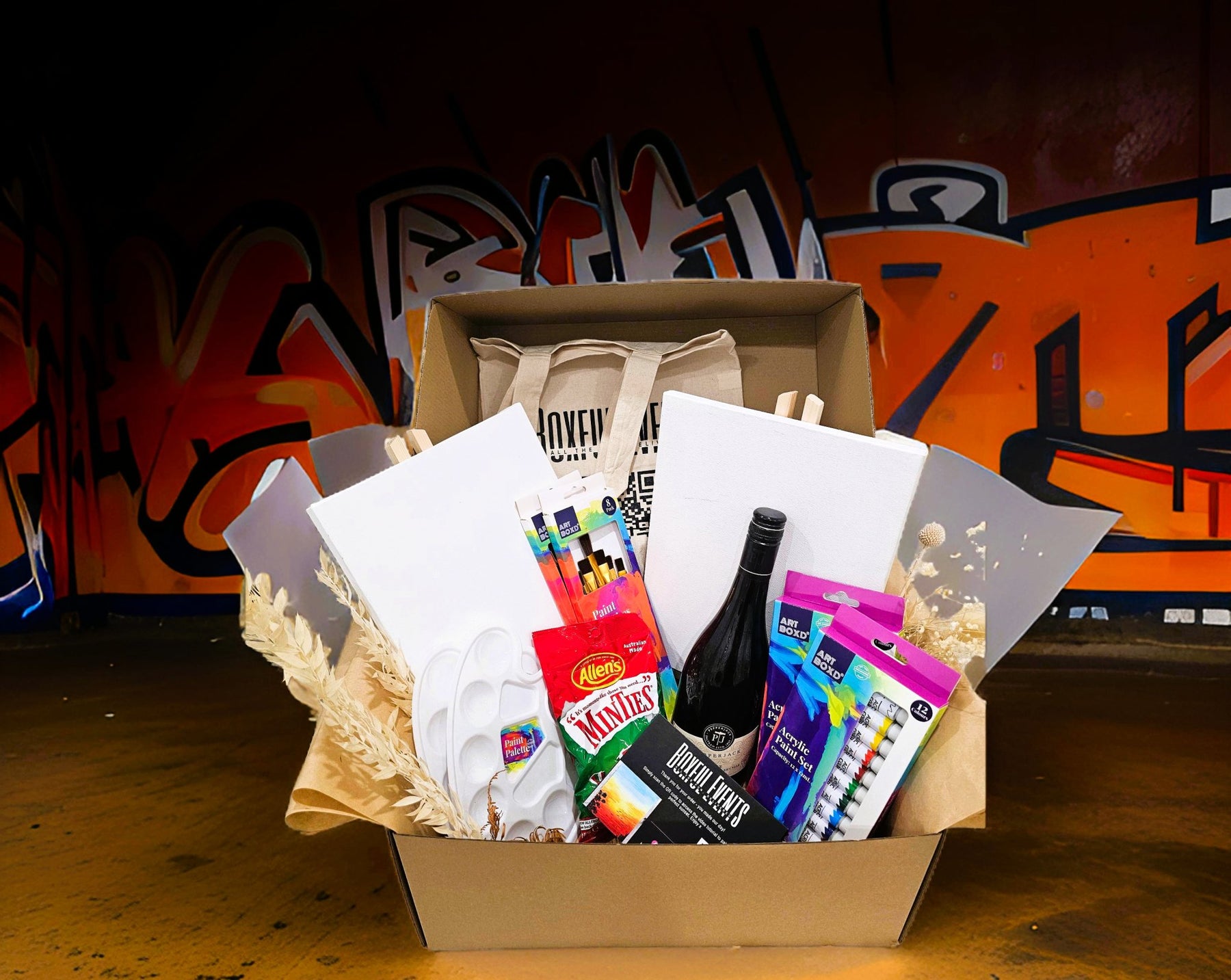 Unleash Your Creativity with Boxful Events' Paint and Sip at Home Kits – Free* Delivery Australia-Wide! - Boxful Events