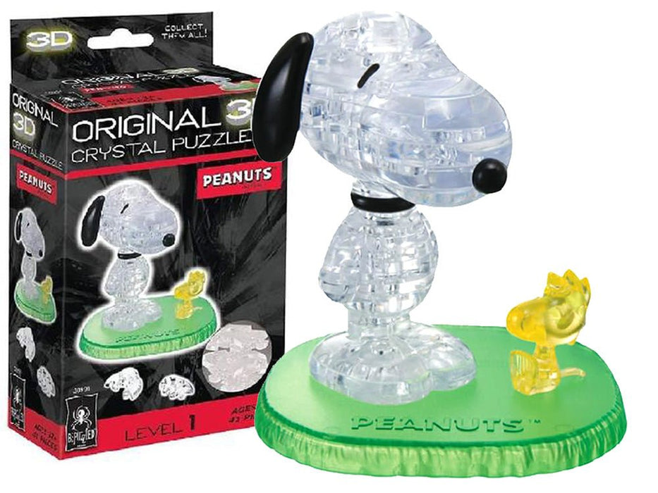 3D Snoopy & Woodstock Crystal Puzzle | Build Your Own 3D Puzzle Kit - Boxful Events