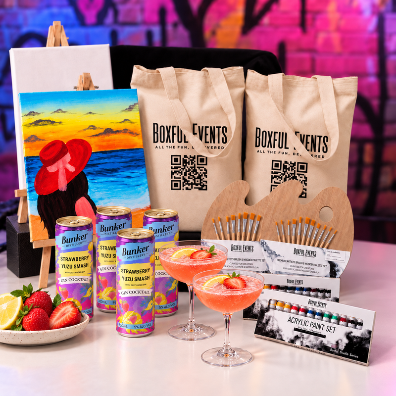 Paint & Sip with Cocktails | For 2 People | Free Shipping