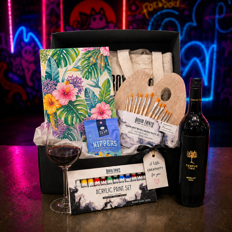 Paint & Sip Gift Box with Wine | Free Shipping
