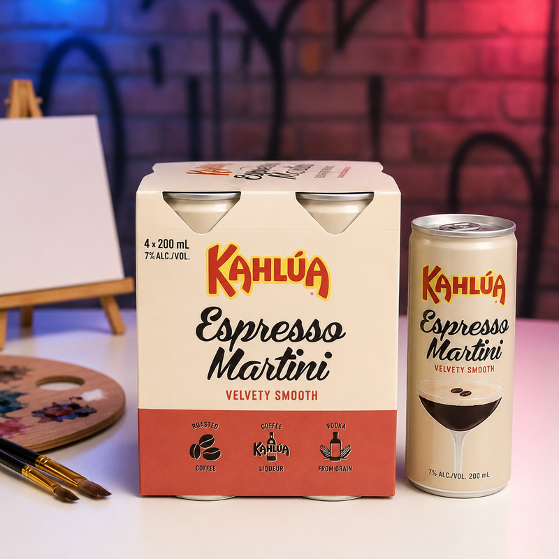 Paint & Sip At Home with Espresso Martinis | For 2 People | Free Shipping