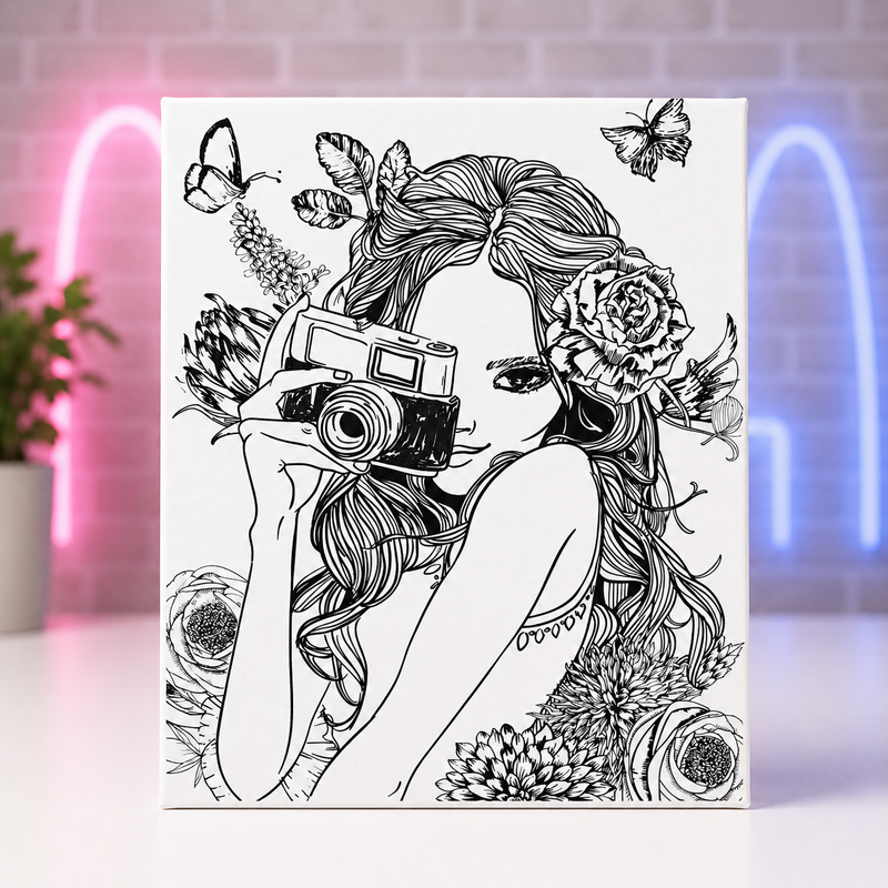 Pre-Printed Canvas Board | 23 × 30cm