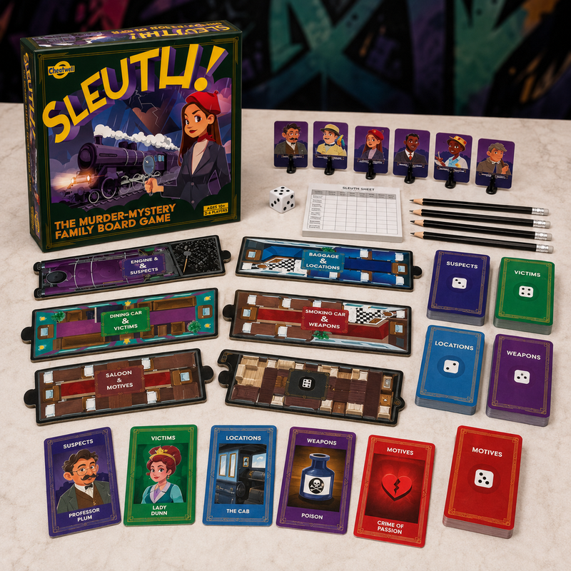 Sleuth! Murder Mystery Family Board Game