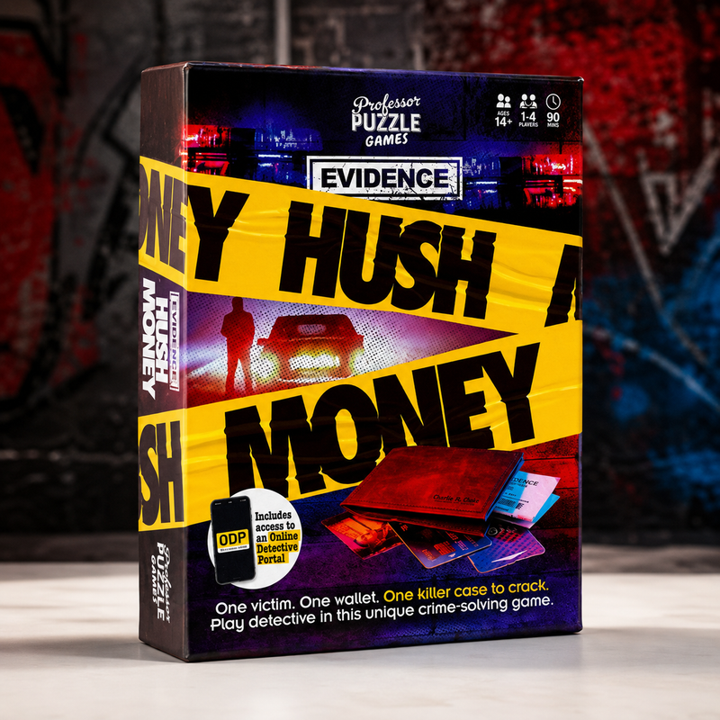Hush Money Detective Wallet | Murder Mystery Game