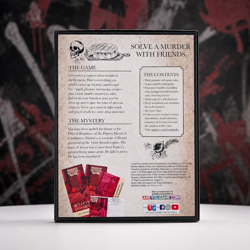 Bullets & Brie | Murder Mystery Party Game