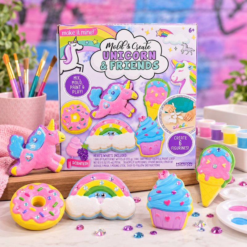 Unicorn Plaster Painting & Moulding Craft Kit
