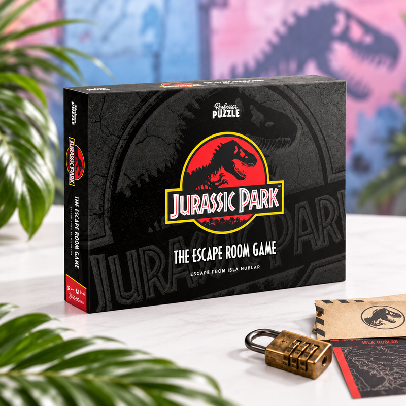 Jurrasic Park Escape Room Game Box