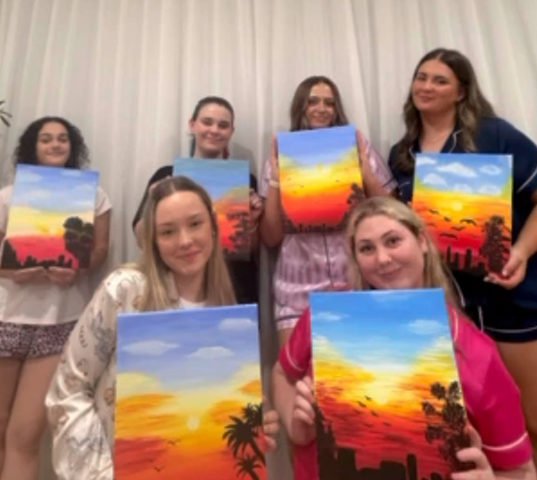 Paint & Sip Painting Kits 🎉🍷