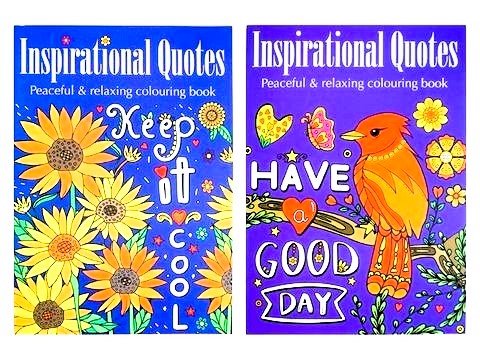 Adult Colouring Book | Inspirational Quotes (2 to choose from!) - Boxful Events