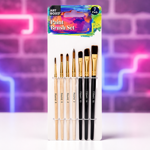 Artist Paint Brush Set | 7-Pack - Boxful Events