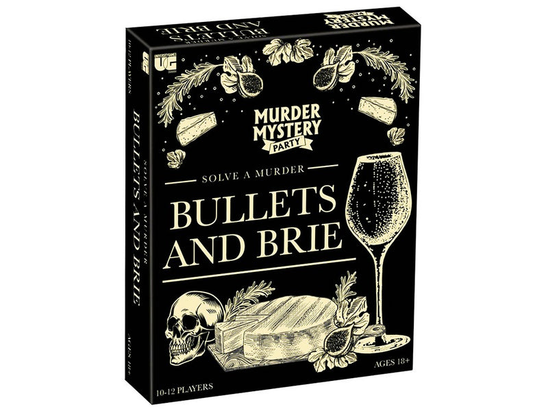 Bullets & Brie – Murder Mystery Party Game for Adults (Ages 14+)