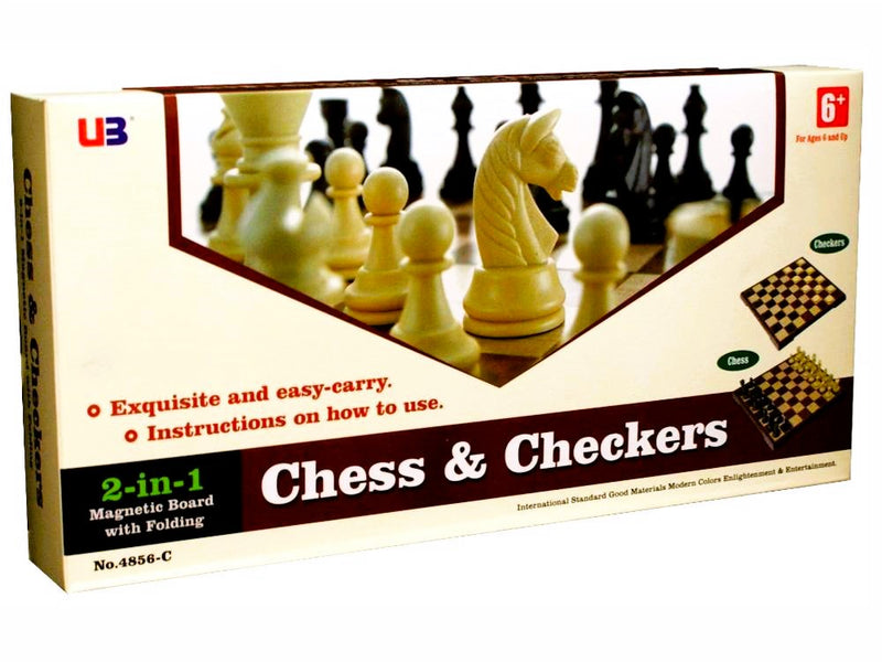 Checkers Entertainment Rift Two-In-One Chess & Checkers Set - Shop Now at Boxful Events