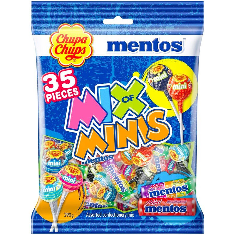 Chupa Chups & Mentos Mix of Minis 35 Pack - Boxful Events