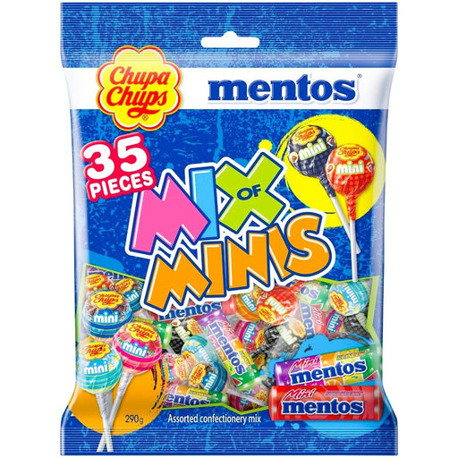 Chupa Chups & Mentos Mix of Minis 35 Pack - Boxful Events