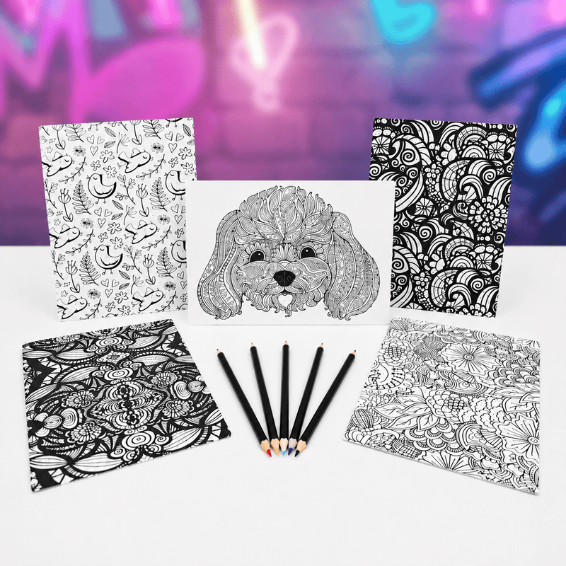 Colour by Numbers Kit with Pencils - Boxful Events