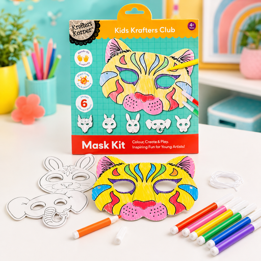 Colour Your Own Animal Mask Kit | 6 Pack - Boxful Events