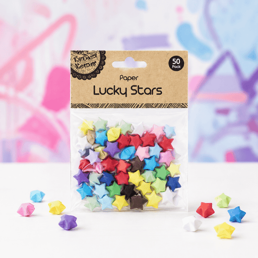 Colourful Paper Lucky Stars for Crafts | 50 Pack - Boxful Events