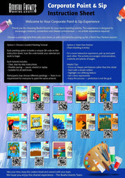 Corporate Paint & Sip Team Building Kit Australia | Creative Team Bonding Activity - Boxful Events