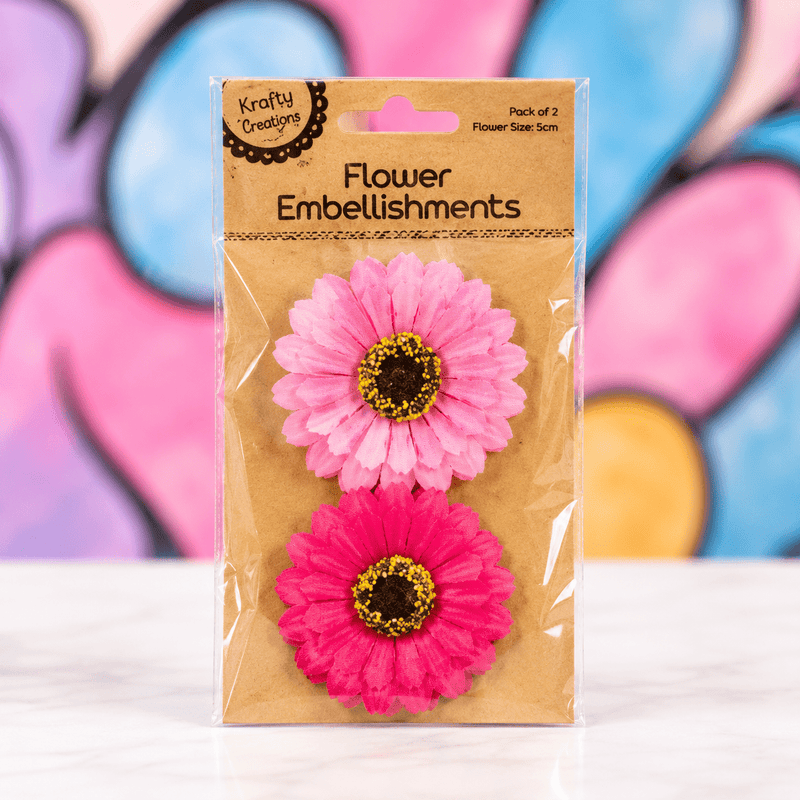 Craft Flower Embellishments – 2 Pack - Boxful Events