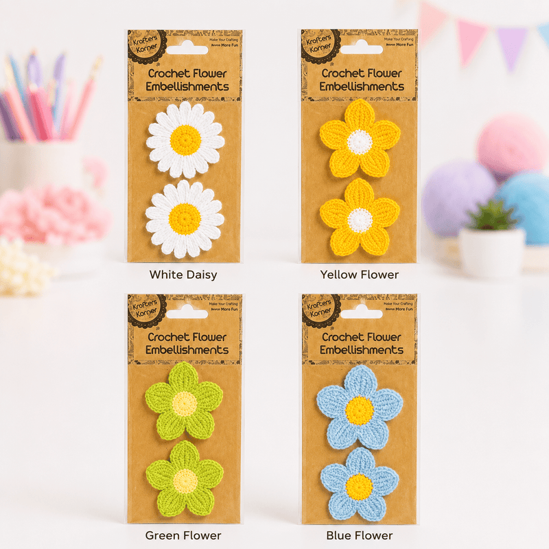 Crochet Flower Appliqué - Boxful Events