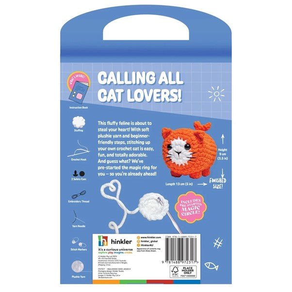Crochet Plushie Kit – Kiki Kitten DIY Craft | Beginner - Friendly Crochet Gift & Relaxing Screen - Free Activity Australia - Boxful Events