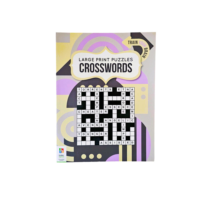 Crossword Book (large print) 40 puzzles: perfect for seniors - Boxful Events