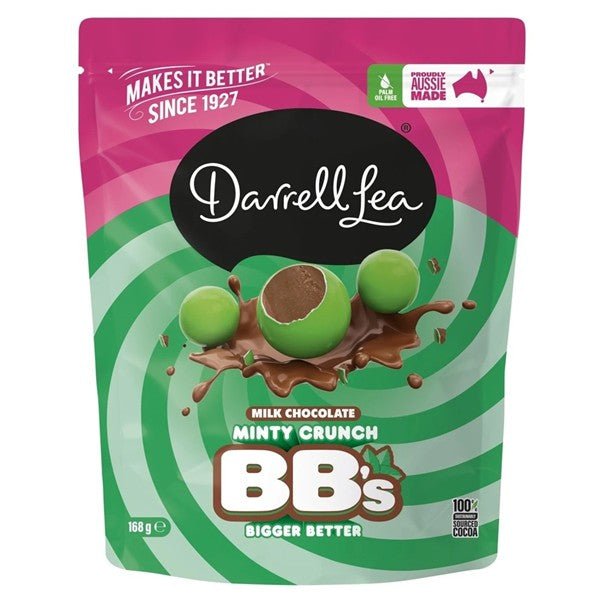 Darrell Lea BB’s Chocolate – Orange Crunch or Minty Crunch (Add - On Treat) - Boxful Events