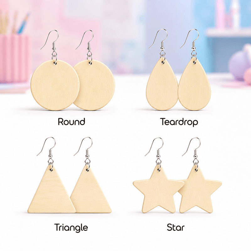 DIY Wooden Earring Blanks - Boxful Events