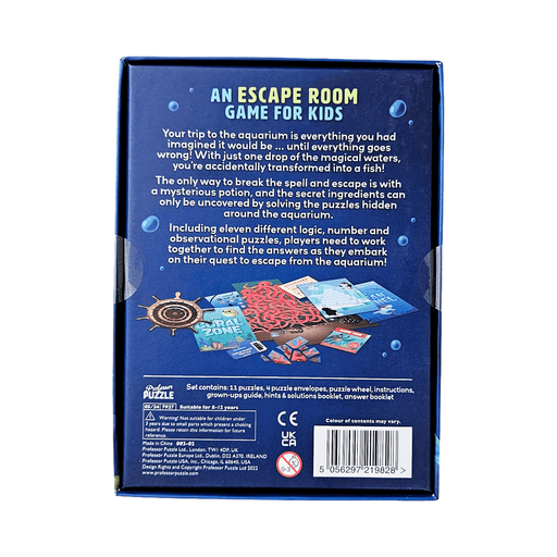 Escape From the Aquarium – Kids’ Escape Room Game (Ages 8–12) - Boxful Events