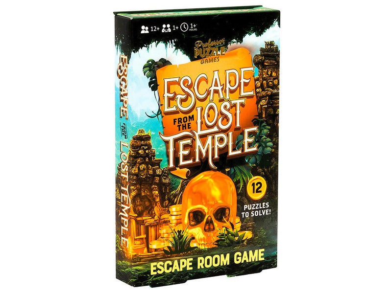Escape from the Lost Temple – Adventure Escape Room Game (12 Puzzles) | Ages 12+ | 1+ Players - Boxful Events