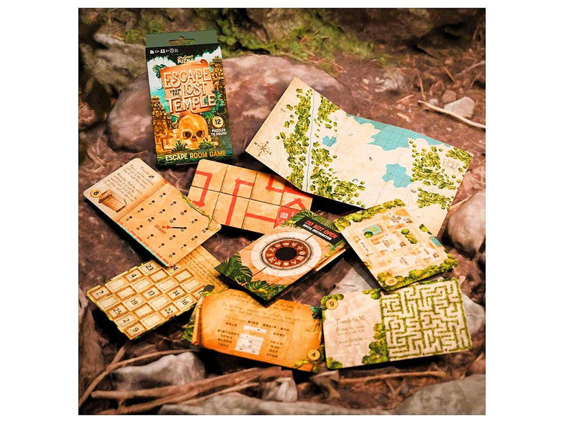 Escape from the Lost Temple – Adventure Escape Room Game (12 Puzzles) | Ages 12+ | 1+ Players - Boxful Events