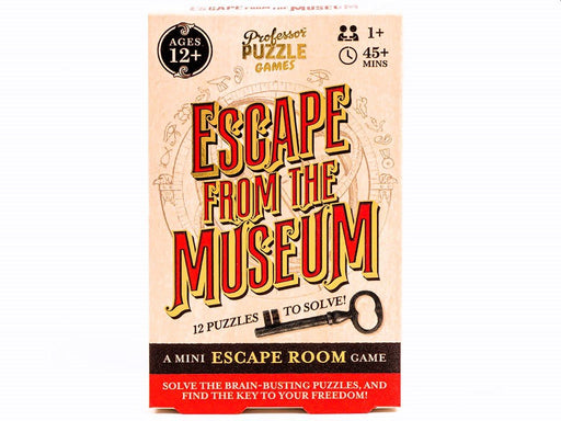 Escape from the Museum – Mini Escape Room Game (12 Puzzles) | Ages 12+ | 1+ Players - Boxful Events