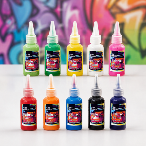 Fabric Paint | 35ml | Non-Toxic Individual Colours - Boxful Events