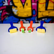 🎨 Fun Kids Roller Paint Brush Set – 4 Pack - Boxful Events