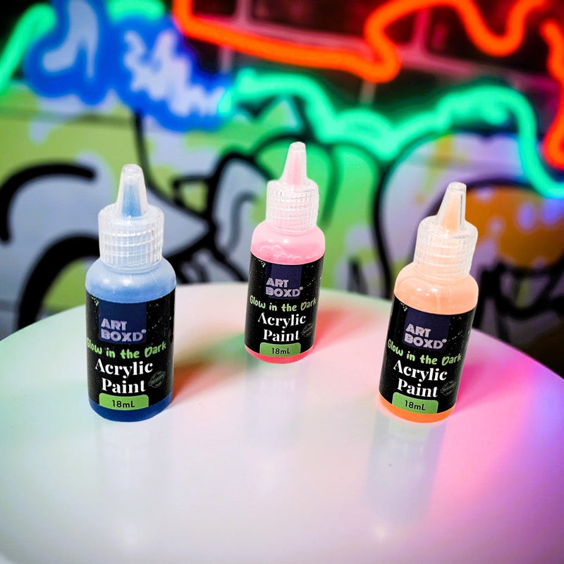 ✨ Glow in the Dark Acrylic Paint – 18 ml - Boxful Events