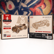 Grand Prix Car 3D Wooden Puzzle Kit - Boxful Events