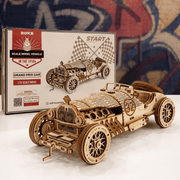 Grand Prix Car 3D Wooden Puzzle Kit - Boxful Events