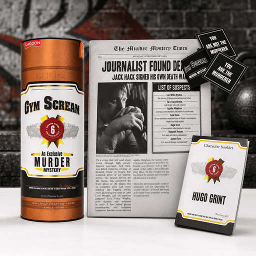 Gym Scream Murder Mystery Party Game | 6–8 Players - Boxful Events