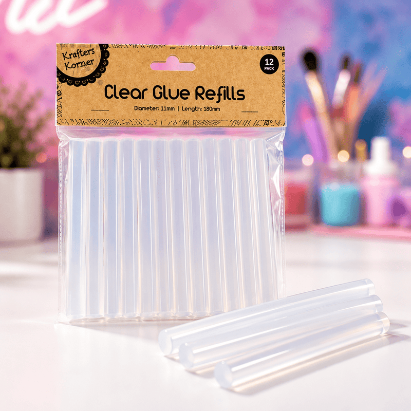 Hot Glue Sticks | 12 Pack of 180mm Refills - Boxful Events