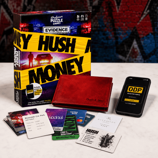 Hush Money Detective Wallet | Murder Mystery Game - Boxful Events