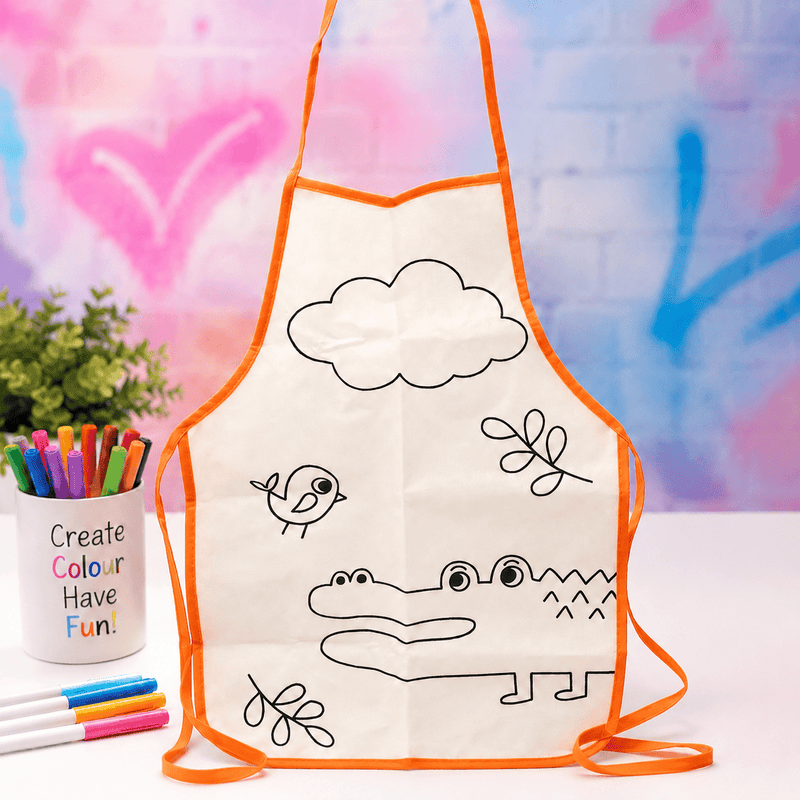Kids Colour-In Apron | Creative Art & Craft Activity - Boxful Events