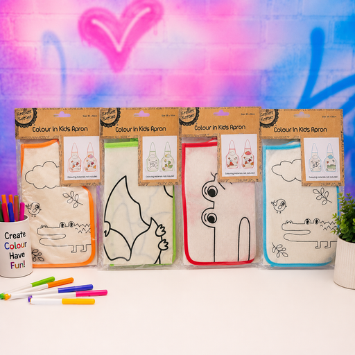 Kids Colour-In Apron | Creative Art & Craft Activity - Boxful Events