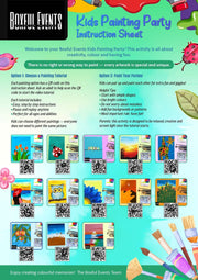 Kids Painting Party Kit | 13 Painting Tutorials | Perfect for Birthday Parties - Boxful Events