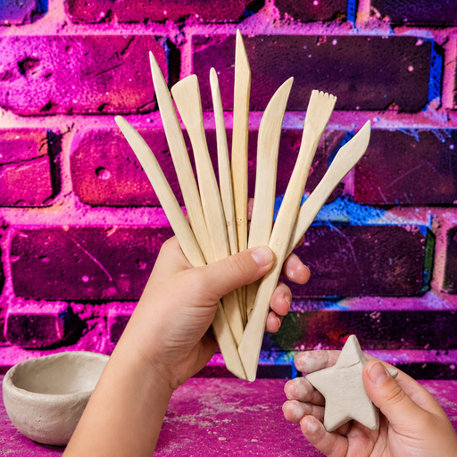 Kids Pottery Tool Set – Wooden Clay Tools - Boxful Events