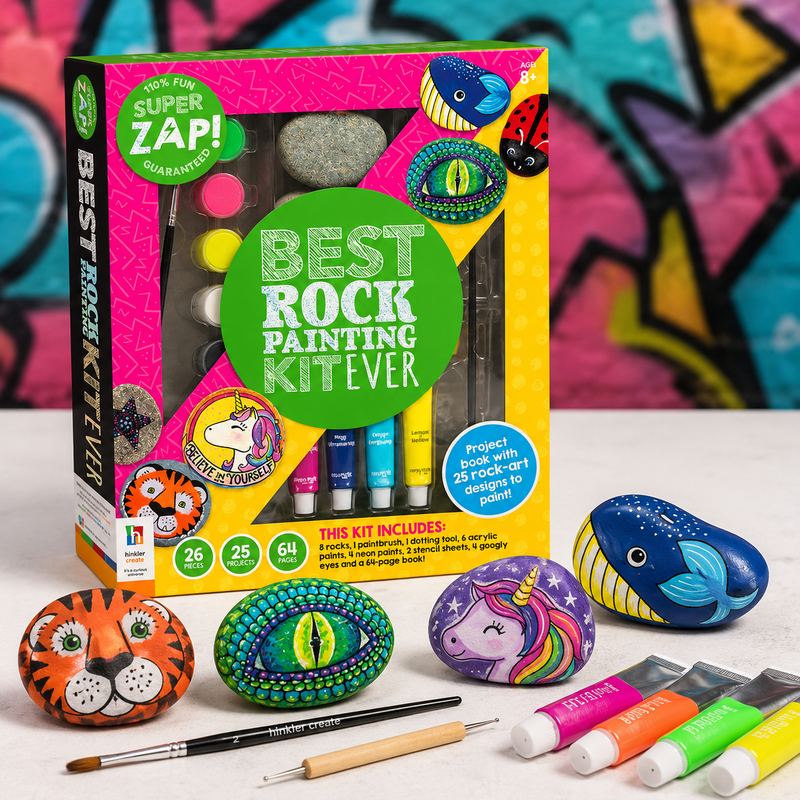 Kids Rock Painting Kit | 25 Rock Art Projects - Boxful Events