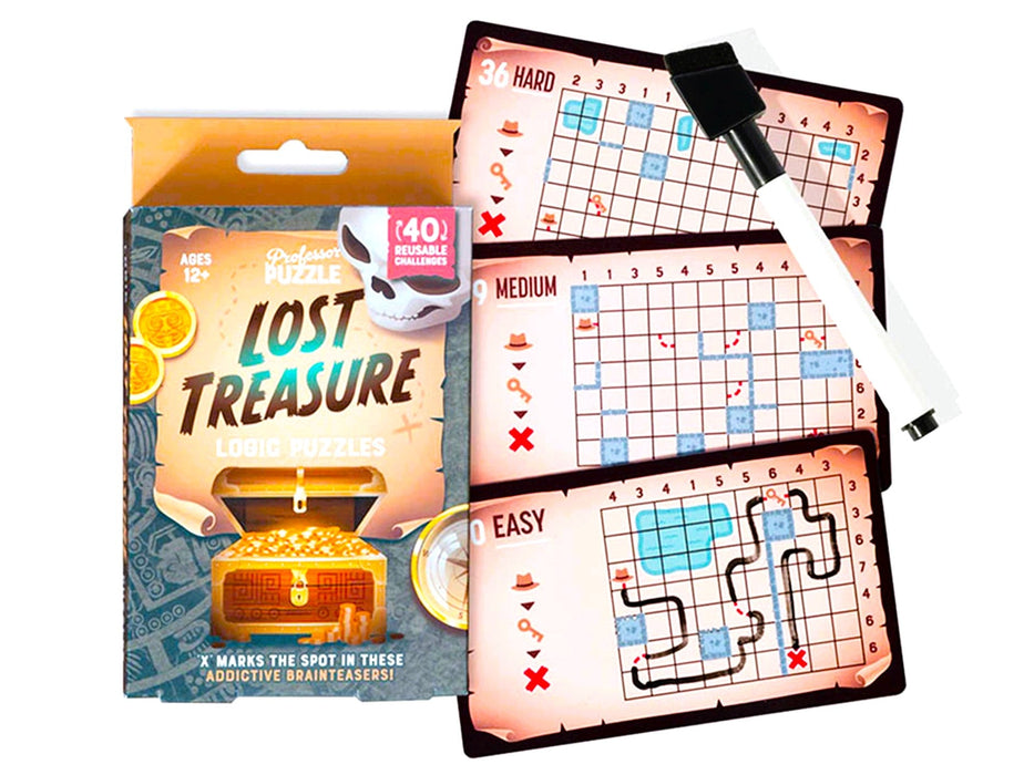 Logic Puzzle - Lost Treasure | Addictive Brainteasers - Boxful Events