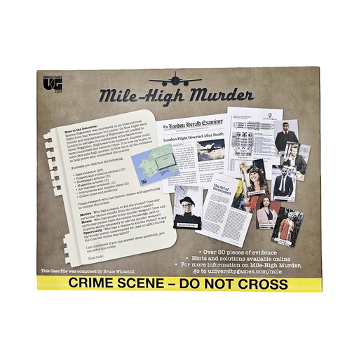 Mile - High Murder – Murder Mystery Case File Game | Solve the Airline Crime (Ages 14+) - Boxful Events